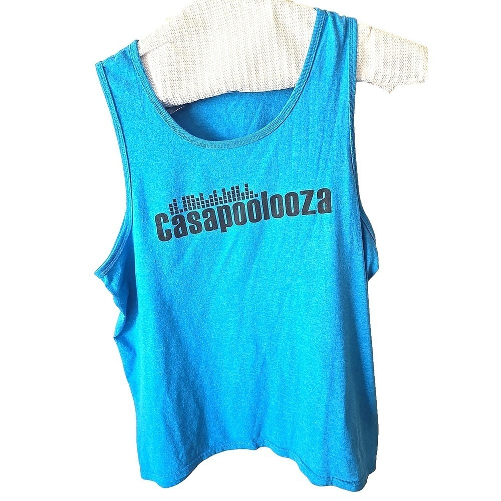 Casapoolooza Men's Tank Top‎ Graphic Sleeveless Gym Beach Party Muscle Tee